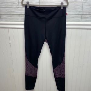 GRRRL Leggings Chains Graphic Black and Purple Size XL